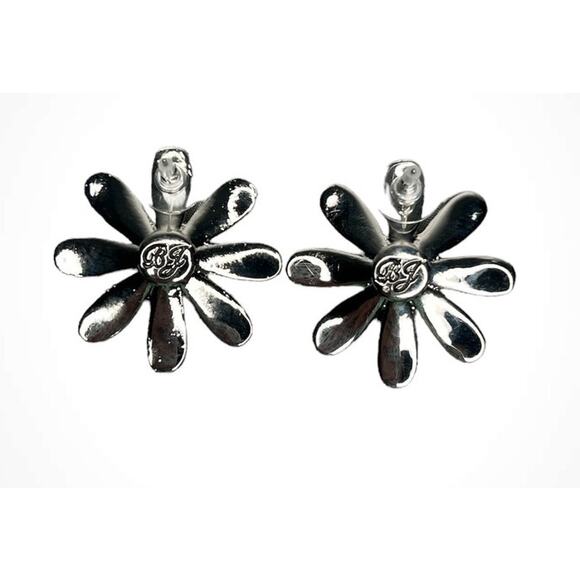 Betsey Johnson "Ohh a Daisy" Pavé Flower and Ladybug Stud Earrings w/Rhinestones - Picture 3 of 3